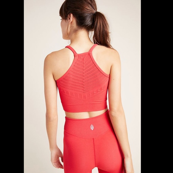 Free People Movement Red Gone Adrift Leggings lg - Picture 2 of 13